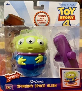 DISNEY PIXAR ELECTRONIC SPINNING SPACE ALIEN Toy Story 4 MUSIC & LIGHTS Spinner - Picture 1 of 11