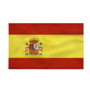 Spain Flag Bandera española 90 x 150 cm- Spanische Flagge Polyester leuchtenden - Bild 1 von 6