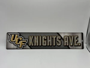NCAA College Street Sign - UCF Knights Ave. - 3.75" x 16" - Licensed - NEW - Picture 1 of 2