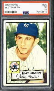 1952 Topps #175 Billy Martin - PSA 5 (Very High End) Centered - Picture 1 of 2