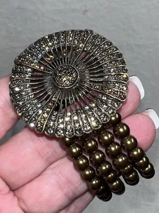 Heidi Daus Armband BELGIEN SCHEIBE braun Perlen - Größe S/M - Bild 1 von 17