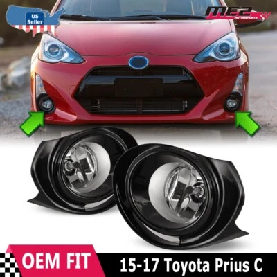 Par de luces antiniebla para Toyota Prius C 2015 2016 kits de interruptores de luces de parachoques de conducción Foto 1 de 4