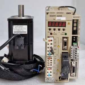 Used YASKAWA SERVO DRIVER 200W SGDH-02AE + SGMAH-02AAA2C MOTOR JUSP-NS300-E - Picture 1 of 12