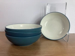 Noritake COLORWAVE BLUE 8484 Stoneware Round 7" Soup Cereal Bowls Set 4-8 avail - Picture 1 of 5