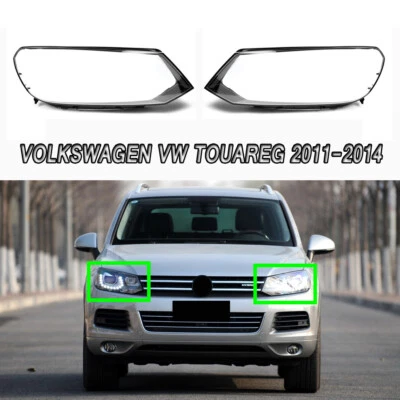Ajuste para Volkswagen VW Touareg 2011-2014 Reemplazar Faro Automático Cubierta Lámpara Lente Foto 1 de 4