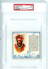 1954 T219 Red Man Indian Chiefs    Keokuk #27 PSA 8 Set Break