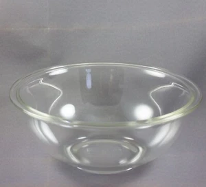 Vintage Pyrex #325 2.5L Clear Glass Nesting Mixing Bowl Corning NY USA - Picture 1 of 7
