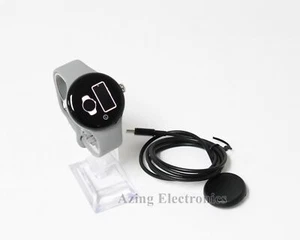 Reloj Google Pixel 41 mm Estuche Plateado Pulido con Banda Carbón Grande GA03305-US - Imagen 1 de 3