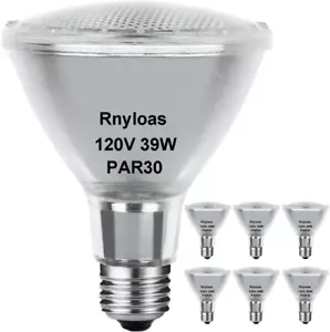 6 Pack PAR30 Short Neck 39W,39 Watt High Output PAR30 Halog Flood Light War... - Picture 1 of 6