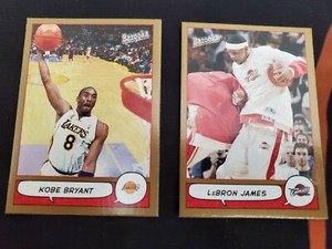 2004 Topps Bazooka Basketball Gold Variant Thick Set1-220 Lebron Kobe Bryant 