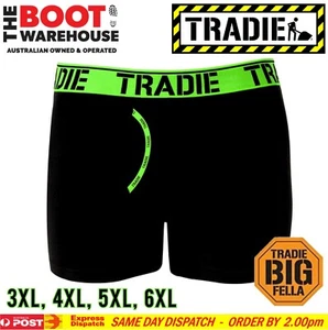 TRADIE BIG FELLA UNDERWEAR 'GREEN SINGLE PAIR TRUNK ' - UNDIES FOR BIG BLOKES - Picture 1 of 5