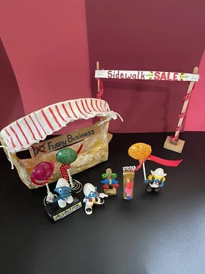 Lote de figuras de pitufos y pitufos personalizadas hechas a mano conjunto de exhibición de figuras de pitufos Foto 1 de 4