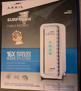 ARRIS SURFboard SB6183 DOCSIS 3.0 Cable Modem - White - Picture 1 of 5