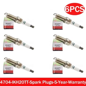 6x Spark Plugs for Denso 4704 IKH20TT Iridium TT 0041591303 for HYUNDAI - Picture 1 of 5