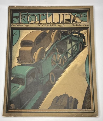 Fortune Magazine November 1936 Vintage Color Ads - Image 1 of 4