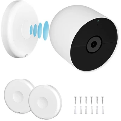 BRANDED 2 Pk Magnetic Wall Mount Base for Google Nest Cam Indoor Outdoor Battery Camera