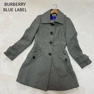 beautiful BURBERRY BLUE LABEL Angora Blend Wool Coat Size 38 from Japan - Picture 1 of 10
