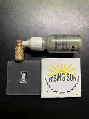 One Gram Silver Bar PuriTEST , JSP Silver Test Kit Jewelry, 999 Silver - Image 1 of 4