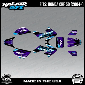 Graphics Kit for Honda CRF50 (2004-2012) or (2013+) Fresh-Purple - Picture 1 of 4
