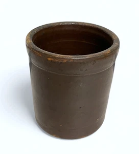 Antique Evans Pottery Dexter MO Primitive Brown Glaze canning Jar farmhouse - Picture 1 of 6