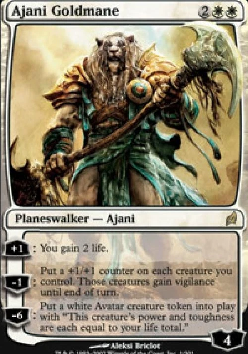 MTG English Ajani Goldmane NM Normal Lorwyn - Image 1 of 1