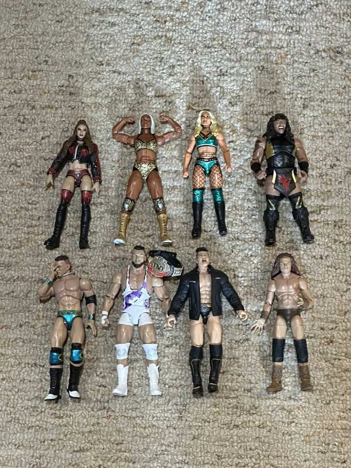 AEW All Elite Wrestling Jazwares Lote de 8 Jungle Boy Britt Baker Wardlow Starks Foto 1 de 1