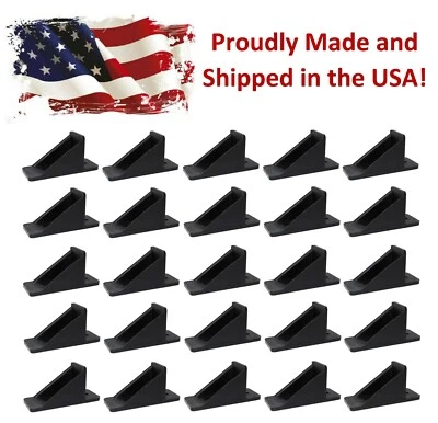 JSP MANUFACTURING® 100 Pack Black MINI Roof Guard Snow Sliding Ice Snow Stop Plastic