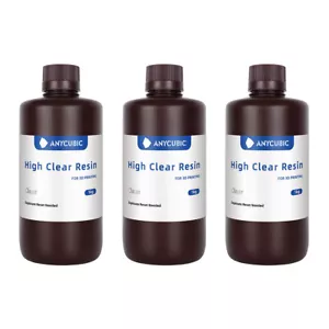 3 kg résine UV ANYCUBIC High Clear Resin Crystal UV haute précision anti jaunissement - Photo 1/13