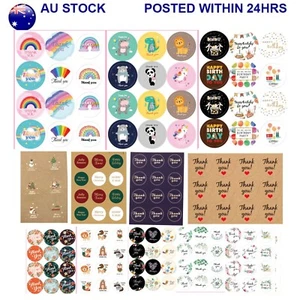 5 Pieces Seal Thank You Birthday Christmas Stickers for Business Friends Family - Picture 1 of 23
