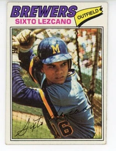1977 Topps ##185 Sixto Lezcano Milwaukee Brewers ⚾ EX - Picture 1 of 2