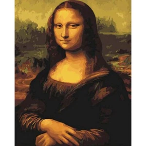 Paint By Numbers Adults Kids Mona Lisa Figure DIY Painting Kit 40x50CM Canvas - Picture 1 of 9