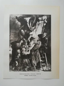 Clipping Ritaglio Illustrazione Deposizione dalla Croce - Rubens - Picture 1 of 1