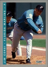 1993 Fleer Final Edition Baseball Card #58 Jim Corsi