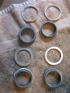1979 Yamaha XS 650 XS650 headlight head light mount stanchion trim rings rubber - Picture 1 of 1