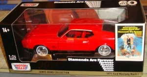 1971 FORD MUSTANG MACH I CAR -DIAMONDS ARE FOREVER  007 -  1:24 LARGE SCALE - Picture 1 of 4