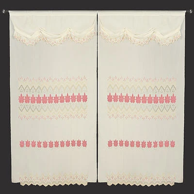 Cortinas de ventana transparentes satinadas decoración sala de estar rosa melocotón paneles 60x90" Foto 1 de 3