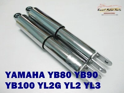 Yamaha YB80 YB90 YB100 Yl2 YL2G  Rear Chrome  Shock Set 290mm.**es1040** - Image 1 of 4