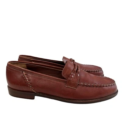 Stephane Kelian Paris Tan Brown Leather Slip-On Penny Loafers UK 4/ US 6 - Image 1 of 4