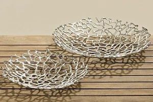 Deko-Schale Fidan Ø 40 cm Aluminium Silber Stückpreis - Bild 1 von 1