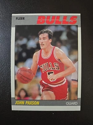 1987-88 Fleer #83 John Paxson Chicago Bulls novato  Foto 1 de 2