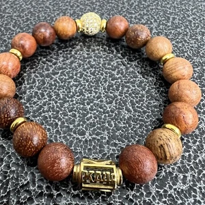 Kappa Alpha Psi Light Wooden Bracelet - Picture 1 of 8