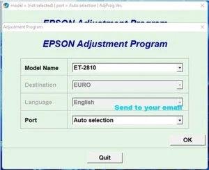 Epson Reset ET2803, ET2805, ET2800 Comp.✅ Waste ink counter resetter- OnePc⭐⭐⭐⭐⭐ - Bild 1 von 6