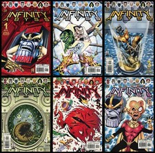 Infinity Abyss Comic Set 1-2-3-4-5-6 Marvel 2002 Jim Starlin Thanos Spider-Man