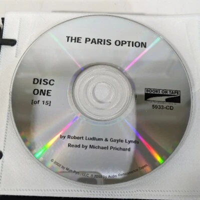 The Paris Option By Robert Ludlum Gayle Lynds Audiobook on CD Disk - Image 1 of 4