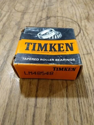 Rodamiento de rodillos cónicos Timken marca EE. UU. LM48548 NOS  Foto 1 de 3