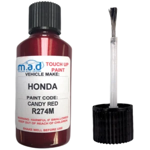 30ML Touch Up Paint Bottle Honda Candy Red R274M Scratch Repair Chip - Picture 1 of 7