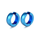 2pcs Non-piercing Earrings Ear Clip Fake Ear Hoops For Men Women Stainless Steel
