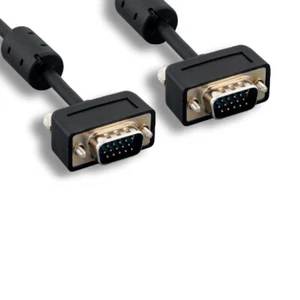 Cable de video delgado KNTK 15 pies SVGA HD15 15 pines cable macho/macho TV PC pantalla monitor - Imagen 1 de 1