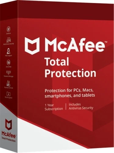 McAfee Total Protection, 5 Geräte - 1 Jahr, Blitzversand - Bild 1 von 1