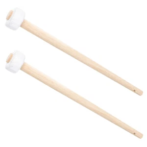 2 Pcs Chinese Gong Mallet Trumpet Hammer Authentic Drum Mallets Percussion Man - Picture 1 of 12